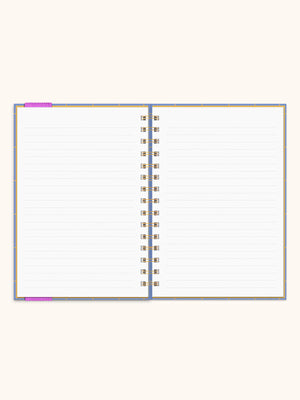 17 Month Periwinkle Grid Pen Pocket Planner