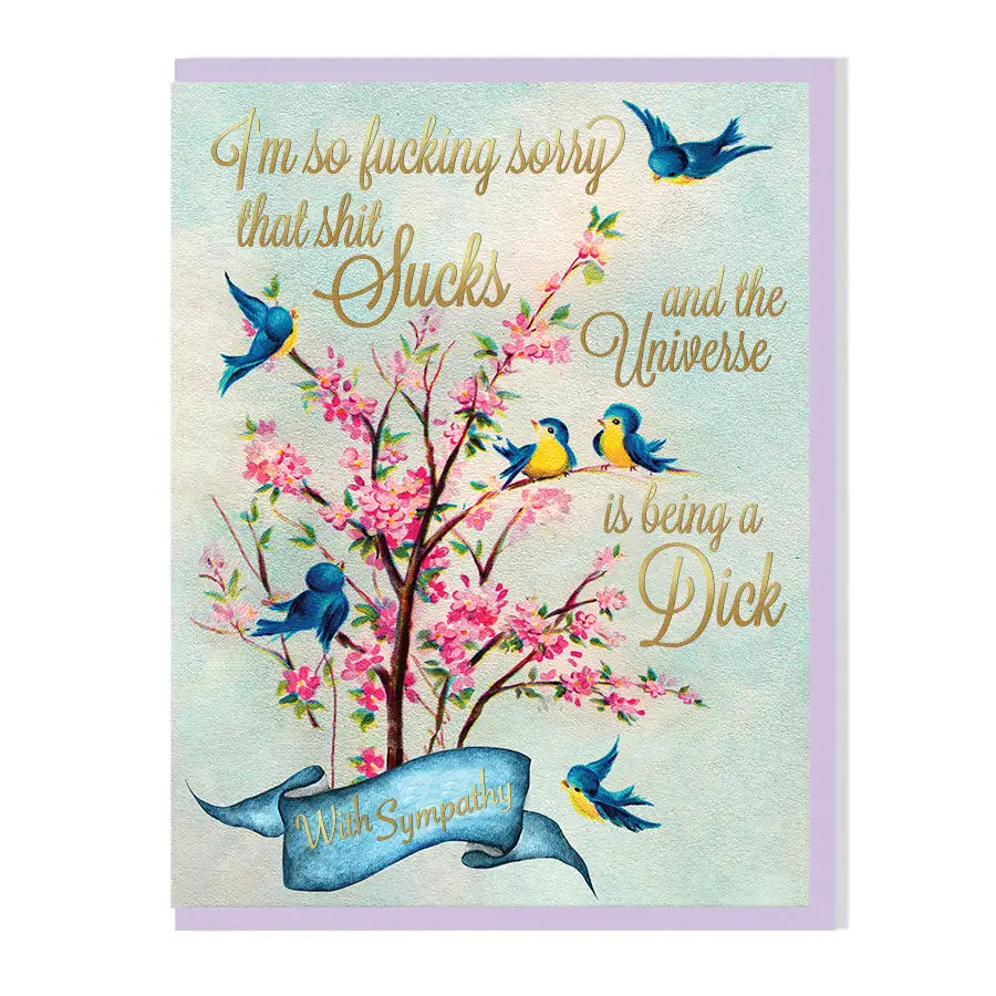 Universe Sucks Sympathy Card