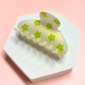 Seina Patterned Cellulose Acetate hair Clip