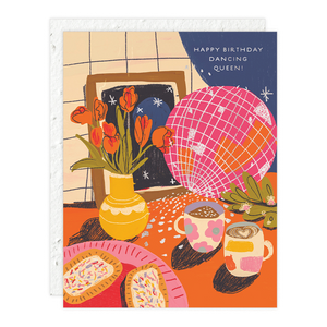 Disco Dancing Queen Birthday Card