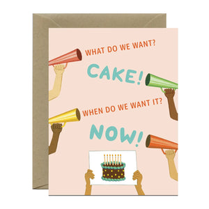 Birthday Rally Cake Sign Card