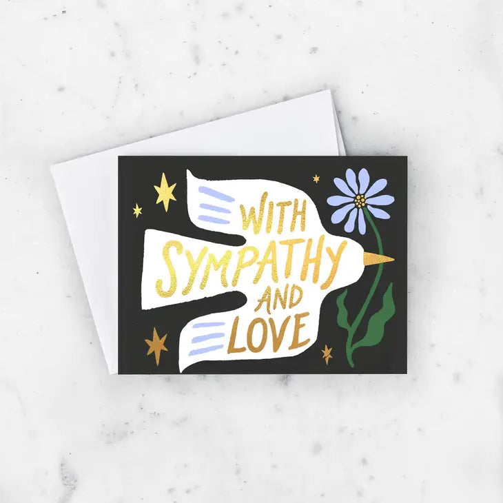 Sympathy + Love Dove Card