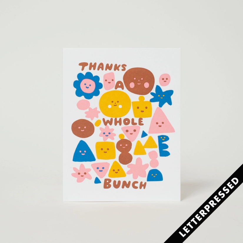 Whole Bunch Thanks Shapes Card