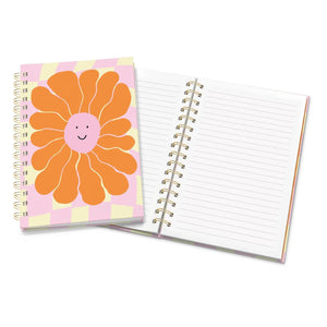 Grinning Flower Spiral Notebook