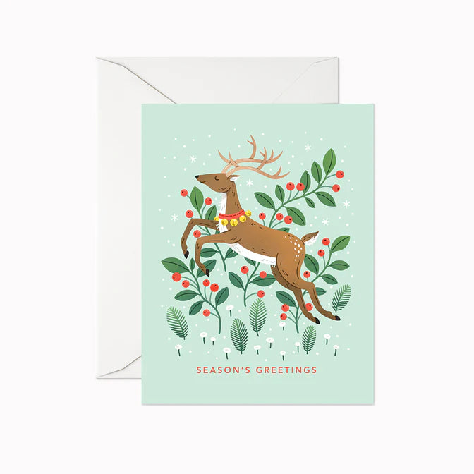 Seasons Greetings Reindeer Card