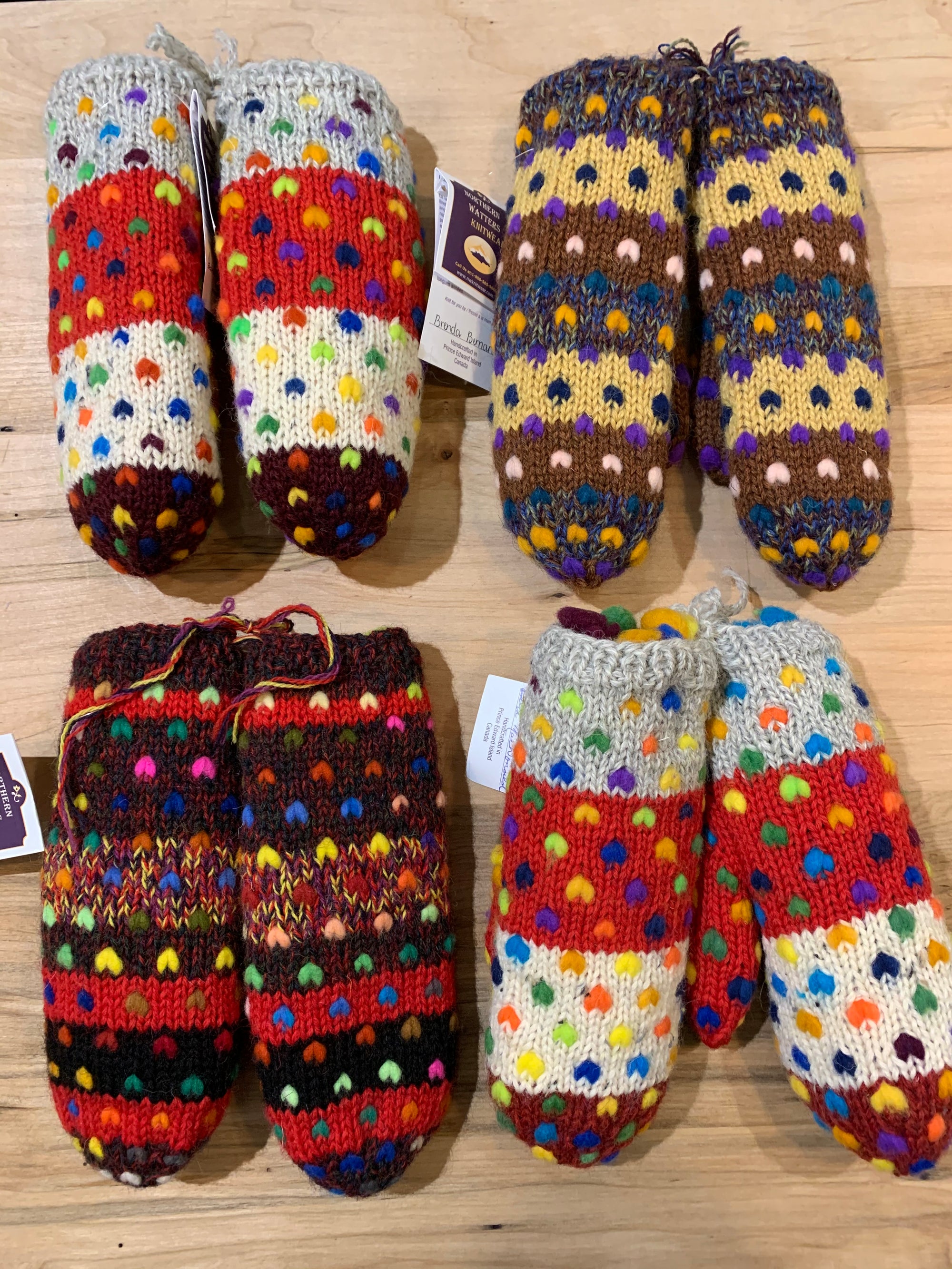 Thrummed Knit Mittens