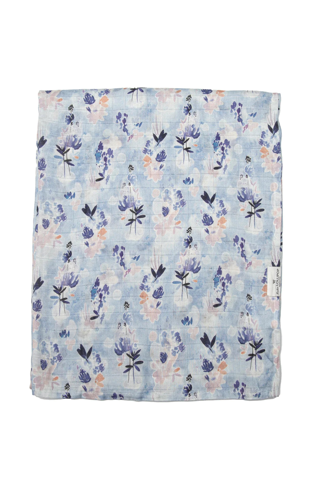 Ink Floral Muslin Swaddle