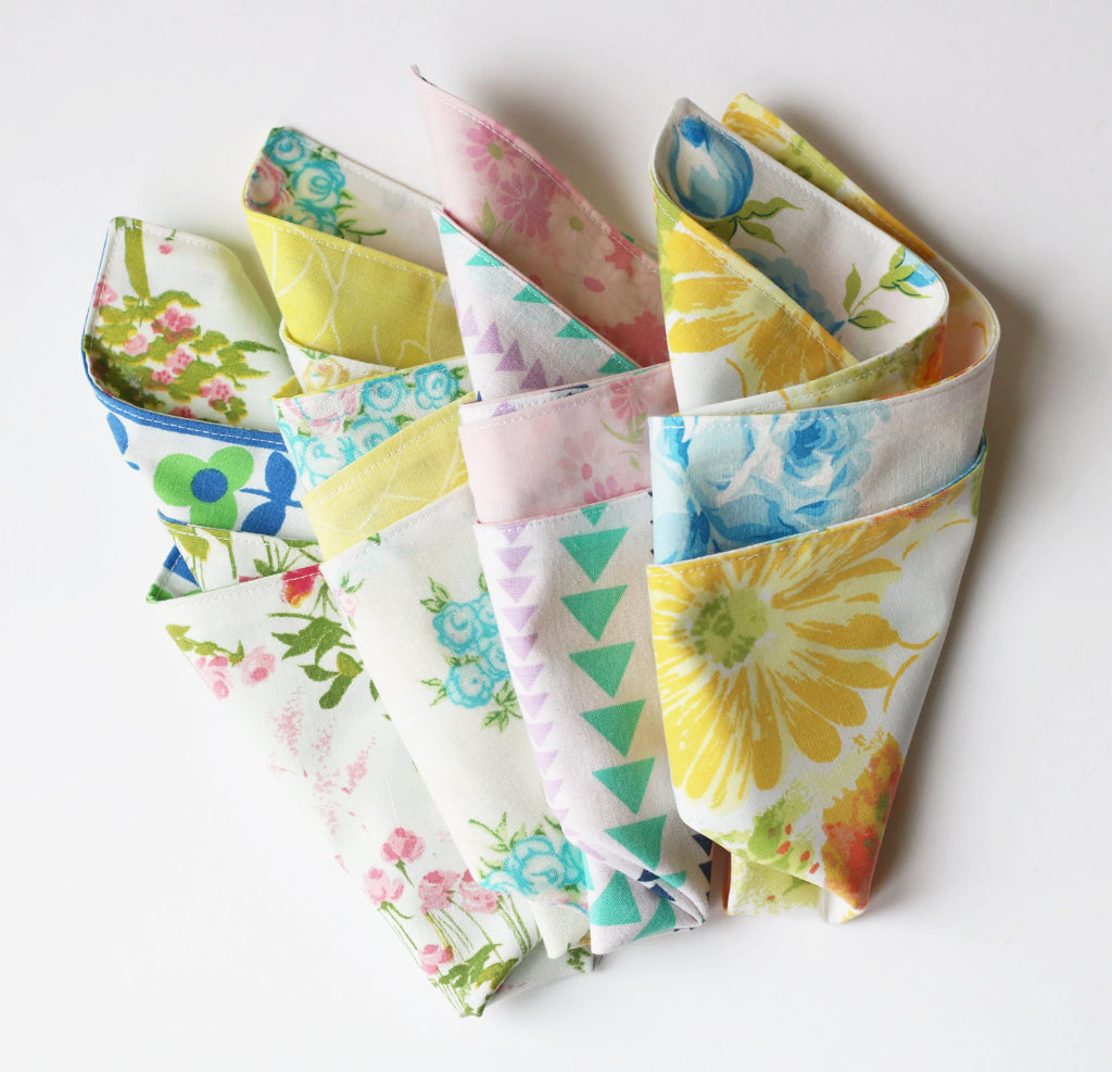 Knotted Nest Recycled Fabric Napkins