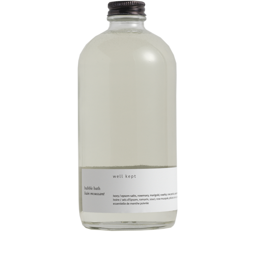 Bubble Bath Glass Jar