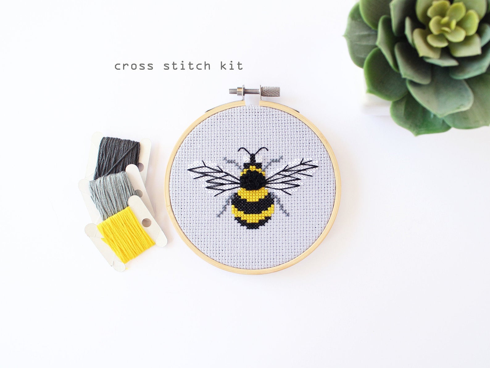 Bumblebee Cross Stitch Kit