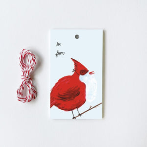 Holiday Birds Gift Tags