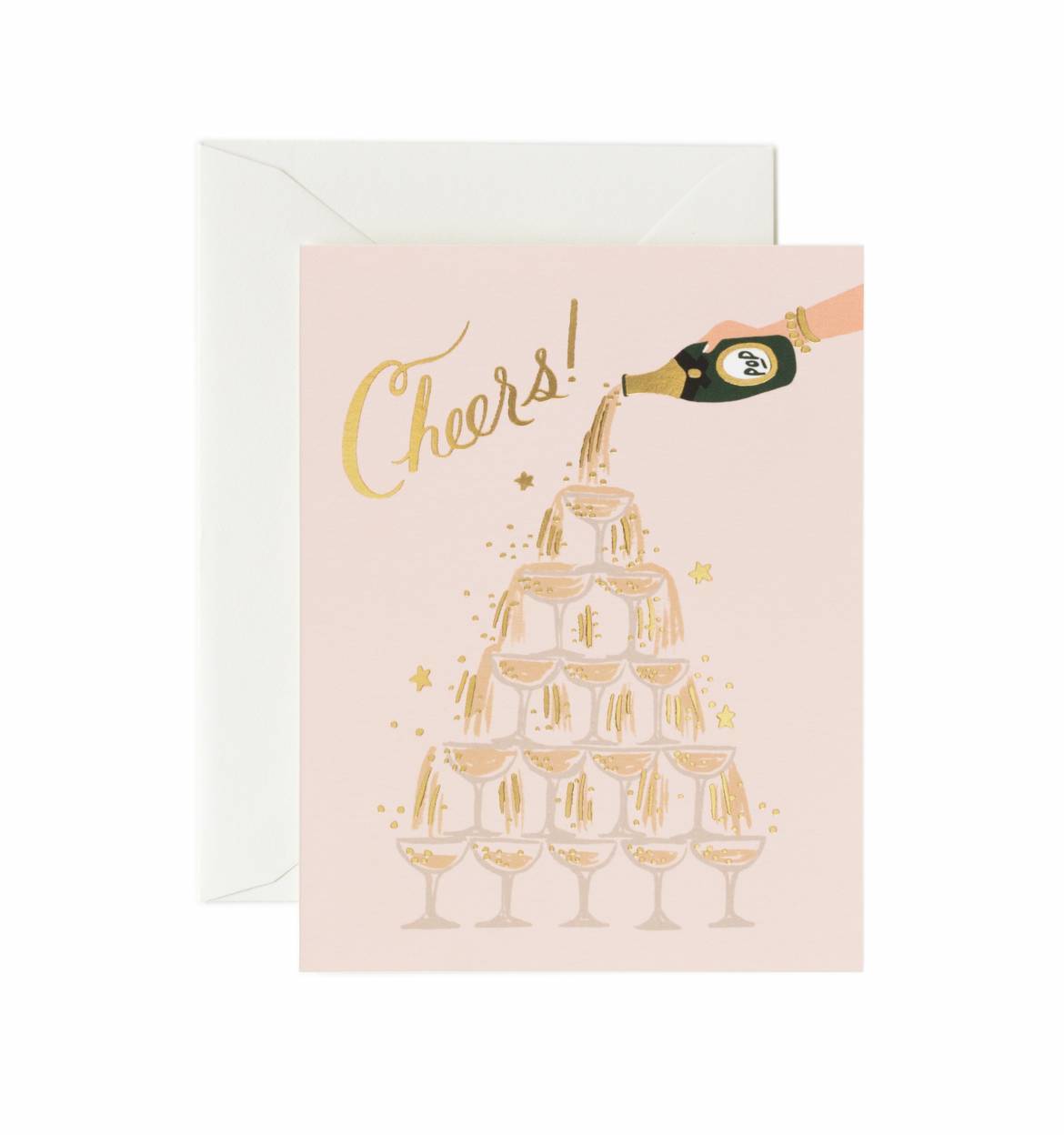 Champagne Tower Card