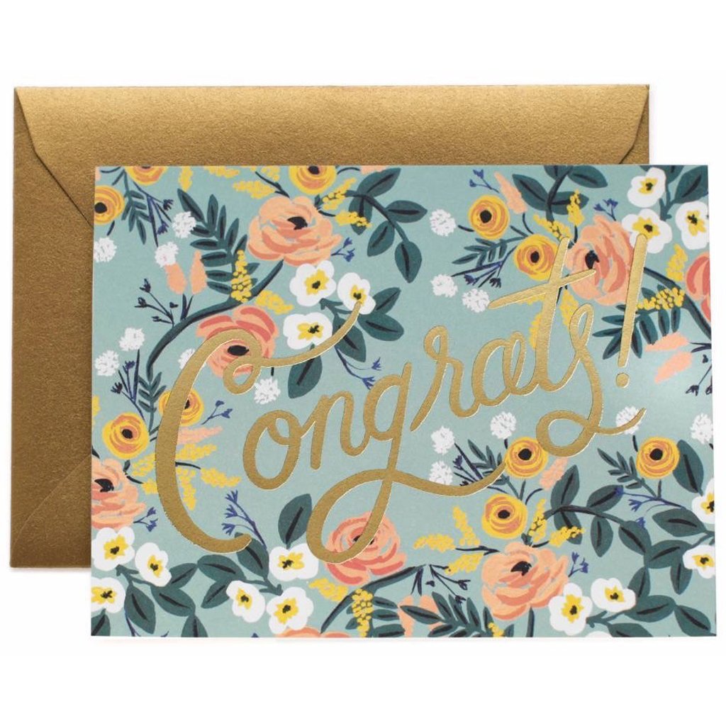 Blue Meadow Congrats Card