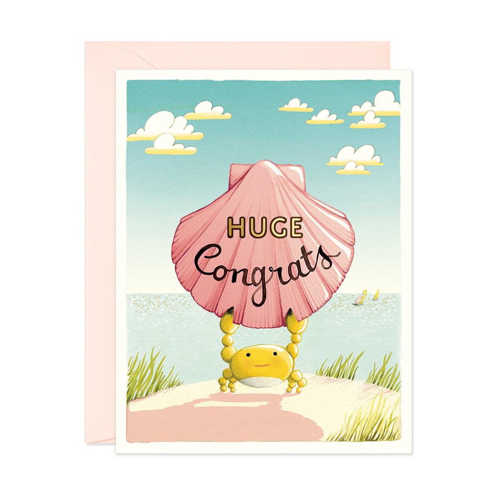 Huge Congrats Crab Card