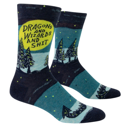 Dragons + Wizards Large Socks