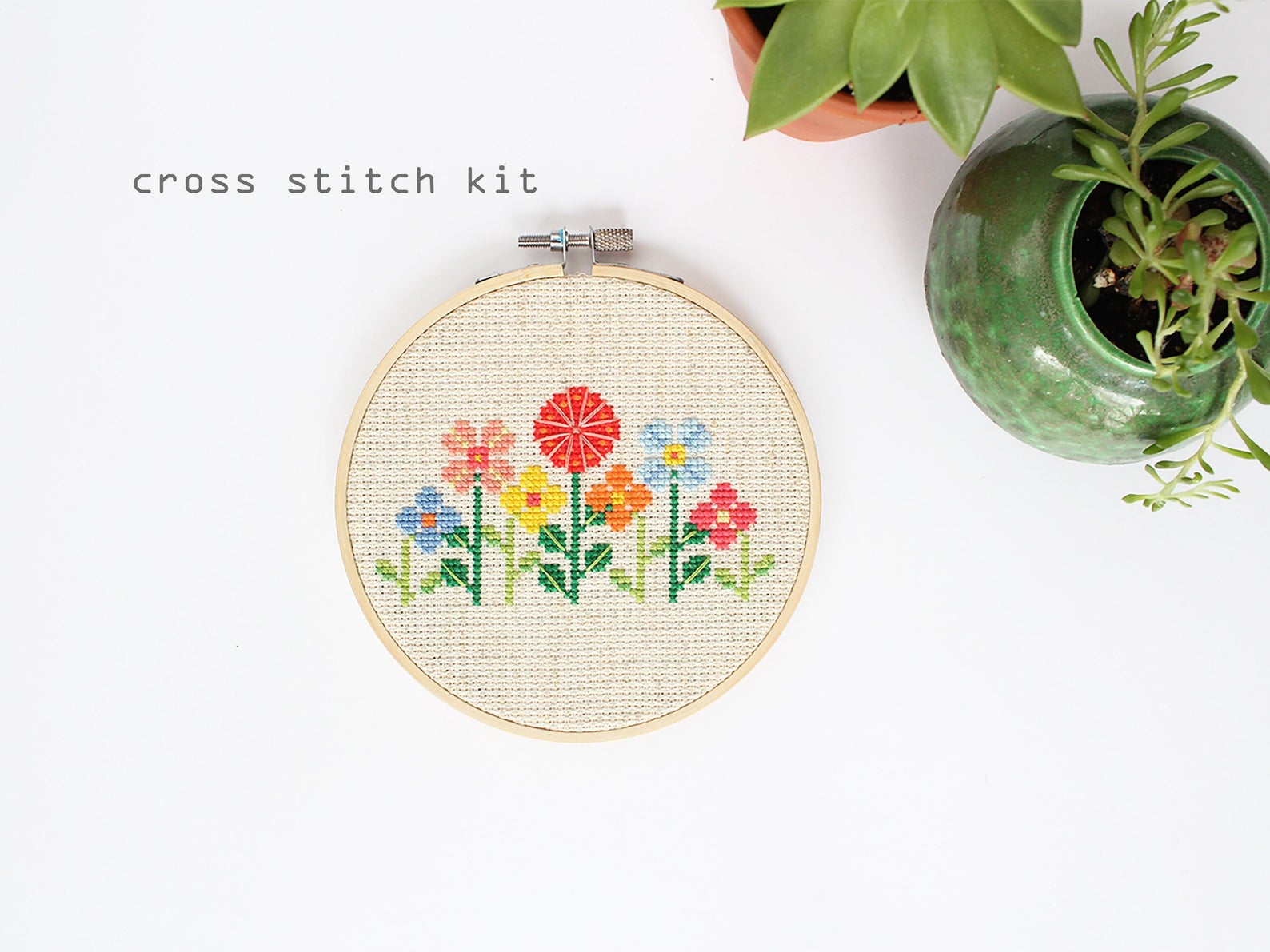 Flower Garden Cross Stitch Kit