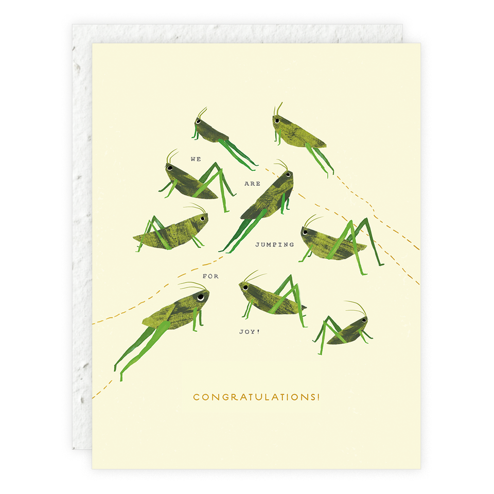 Grasshoppers Congratulations Card