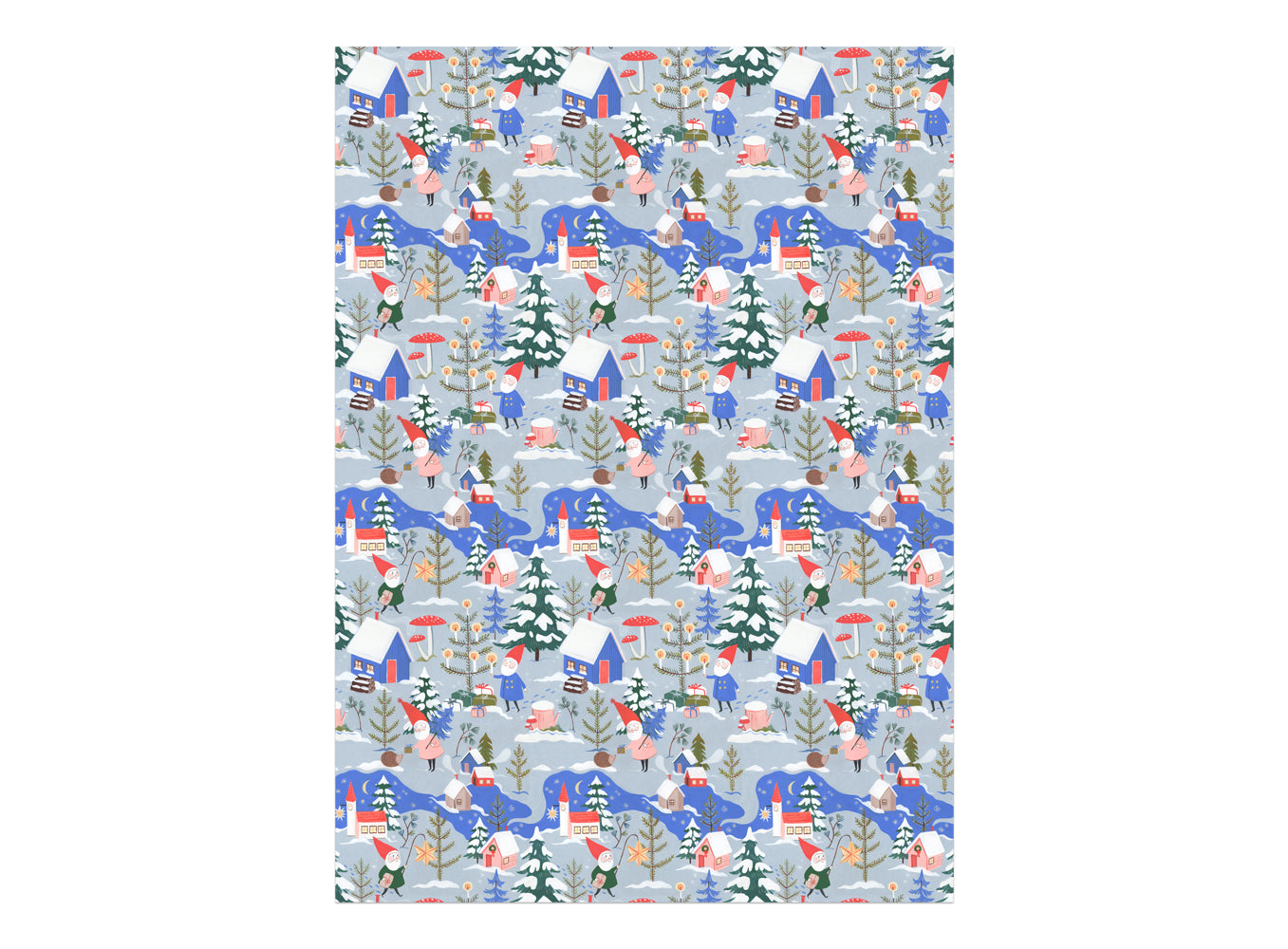 Red Cap Holiday Wrap Roll