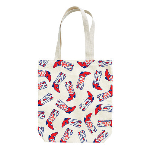 Boots All Over Tote Bag