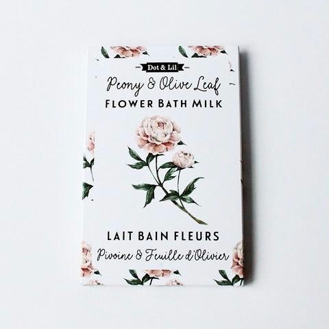 Peony + Olive Leaf Bath Sachet
