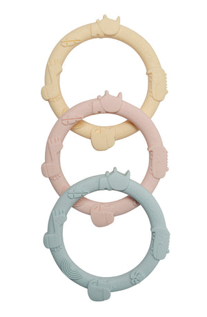 Silicone Teether Ring Sets