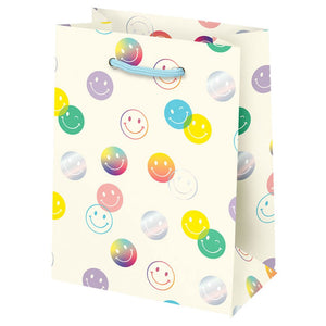 Smiley Faces Holographic Gift Bag