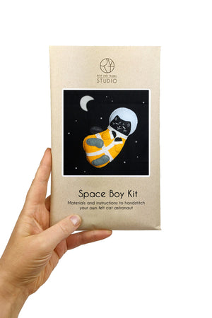 Space Cat Hand Stitching Felt Kit