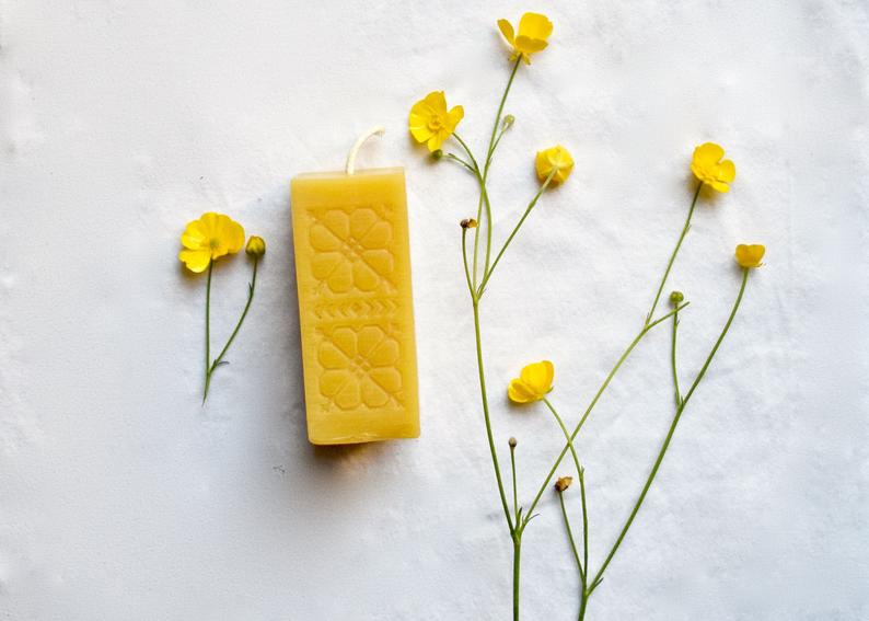 Beeswax Square Sun Candles