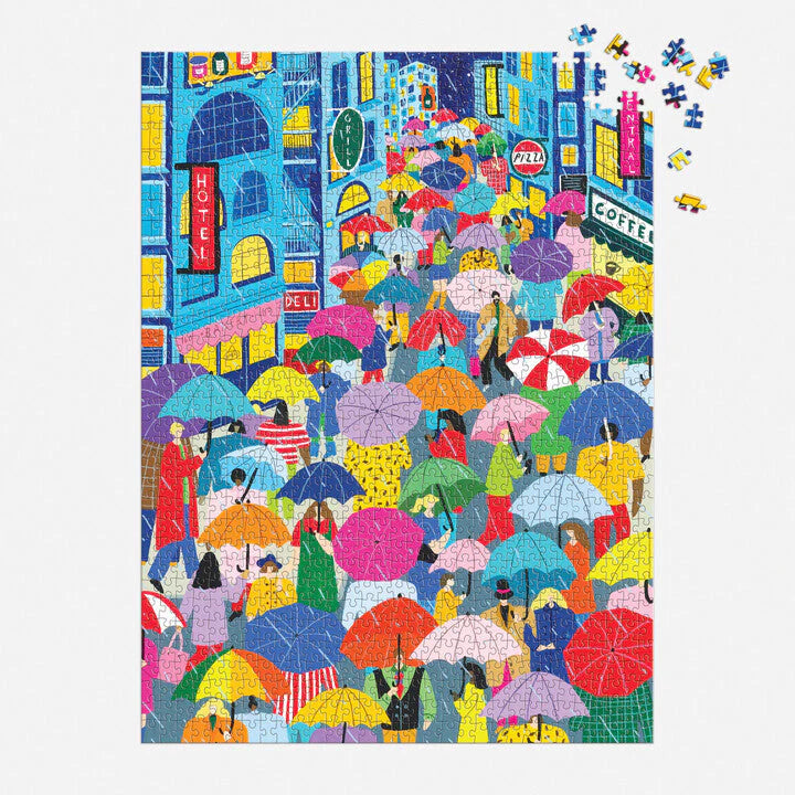 Umbrella Lane 1000 Piece Puzzle